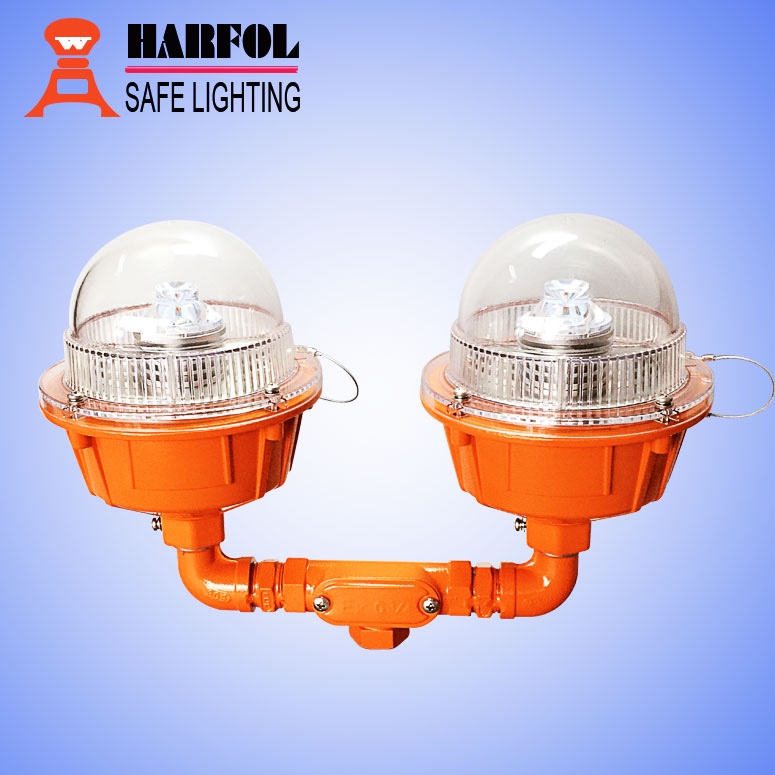 Double led based low intensity aviation obstruction light / Led aircraft warning light