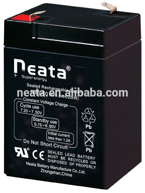6v4.0ah sealed lead acid battery