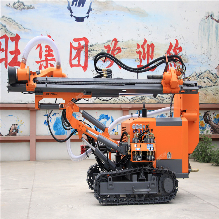 Air Compressor Rock Driller,Cralwer Drilling Rig,Diesel Motor Drilling Rig