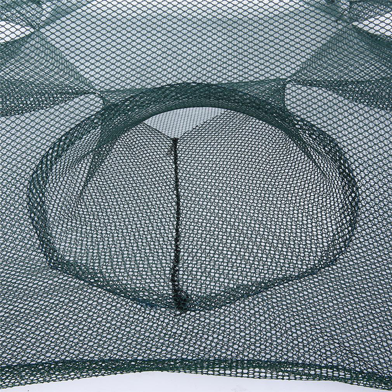 Hot Sale6 Hole Folded Fish Net Portable Automatic Fishing Shrimp Trap Fishing Net For the Capture Of The Eel Crab Minnow Lobster