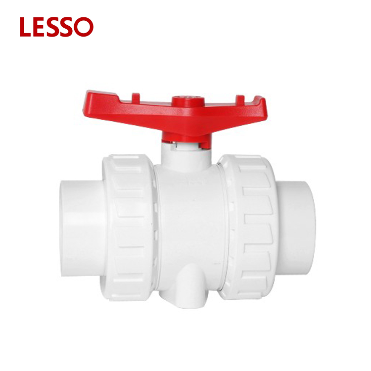 LESSO PVC compact ball valve true union plastic ball valve