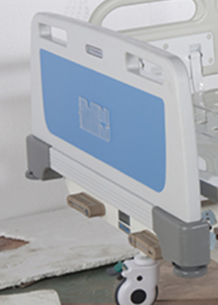 2 Cranks ABS Guard Rail Bed medical Bed cheap Beds for sale
