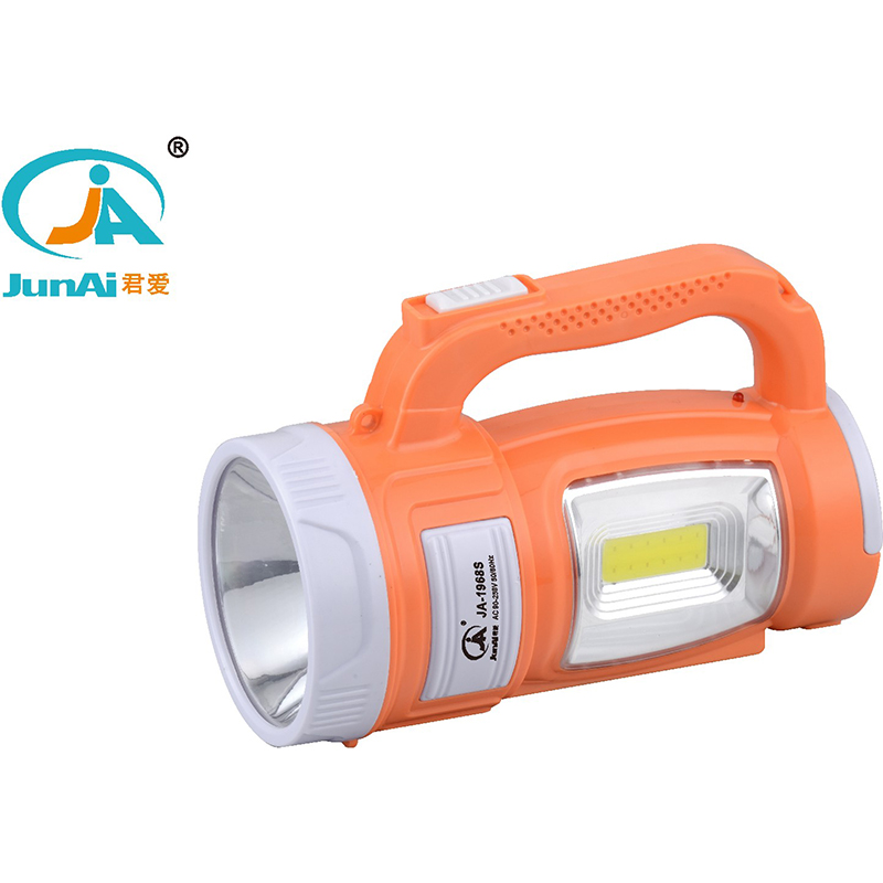 1W high power rechargeable led torch flashlight solar led torch JA- 1968S