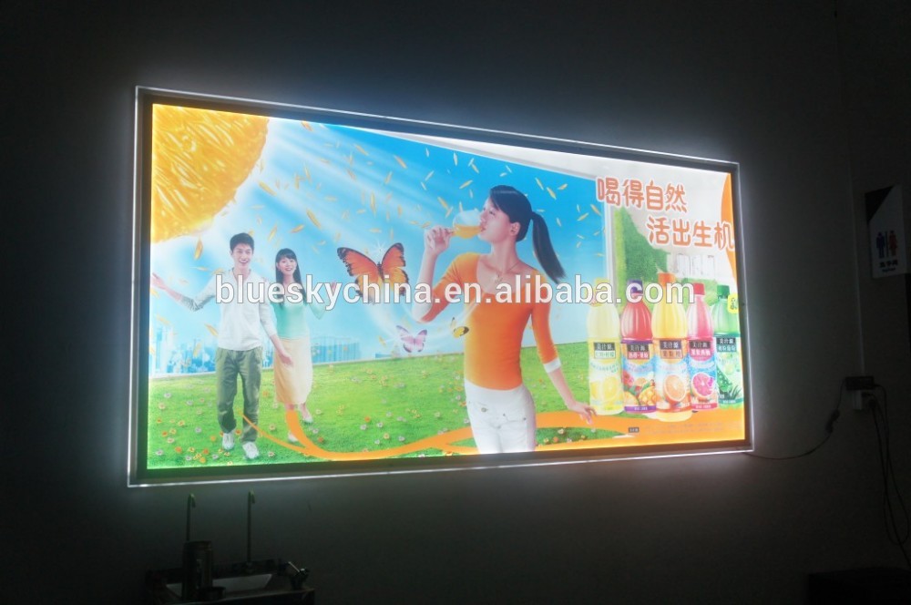 Good price Acrylic frameless led advertising LED picture light box