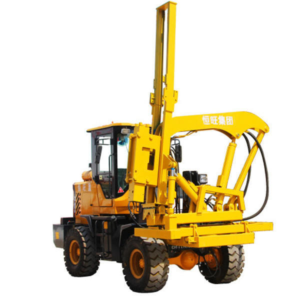 Highway road guardrail post installation safety barrier machine for piling project contractors
