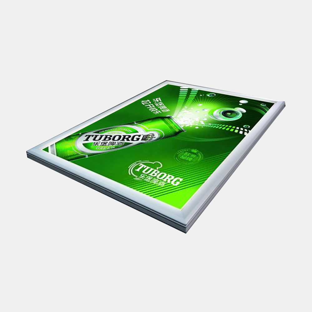 Click snap frame aluminium led poster light frame