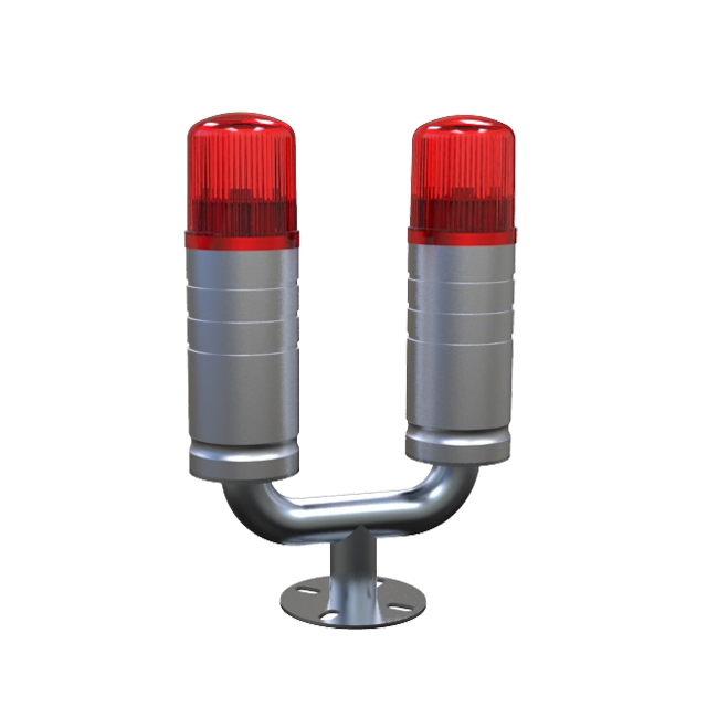 ICAO FAA L810 CDT Dual aviation obstruction lights/twin weatherproof aircraft obstacle lights/led crane obstruction light