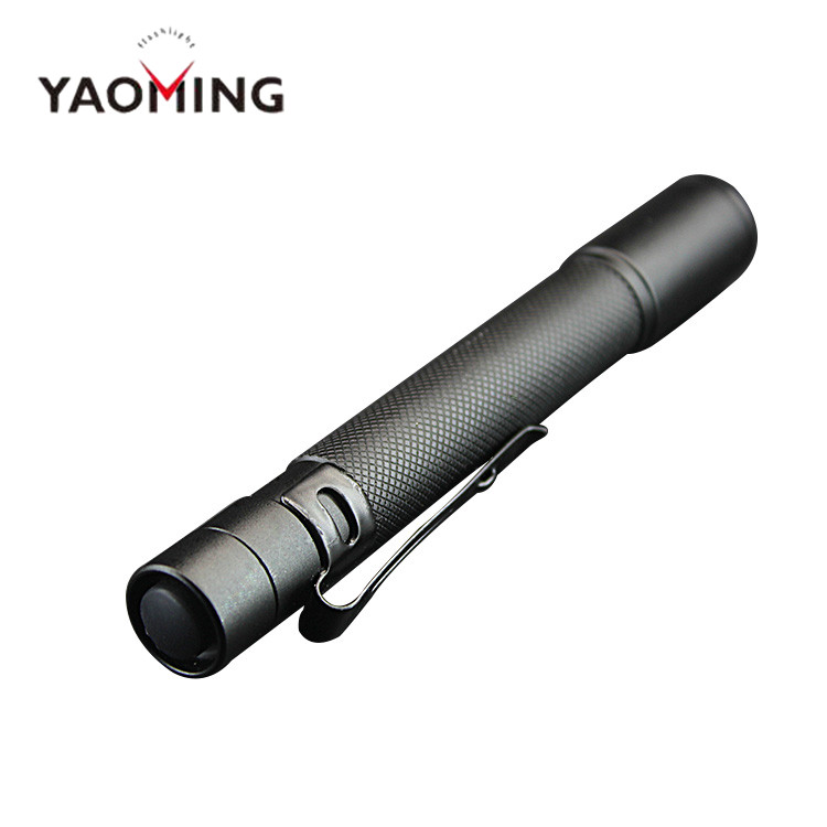 Portable 300 lumen Dry battery Pocket XPE Led Flashlight With Pen Clip Torch Light