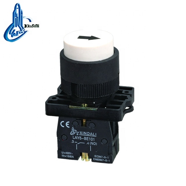 ip56 22mm ring-illumination , Momentary, Flat head, IP65 spring return convexm head pushbutton switch LAY5-EL3341