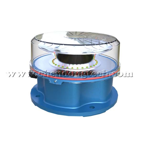 LED medium intensity aviation obstruction light with tempered glass covered