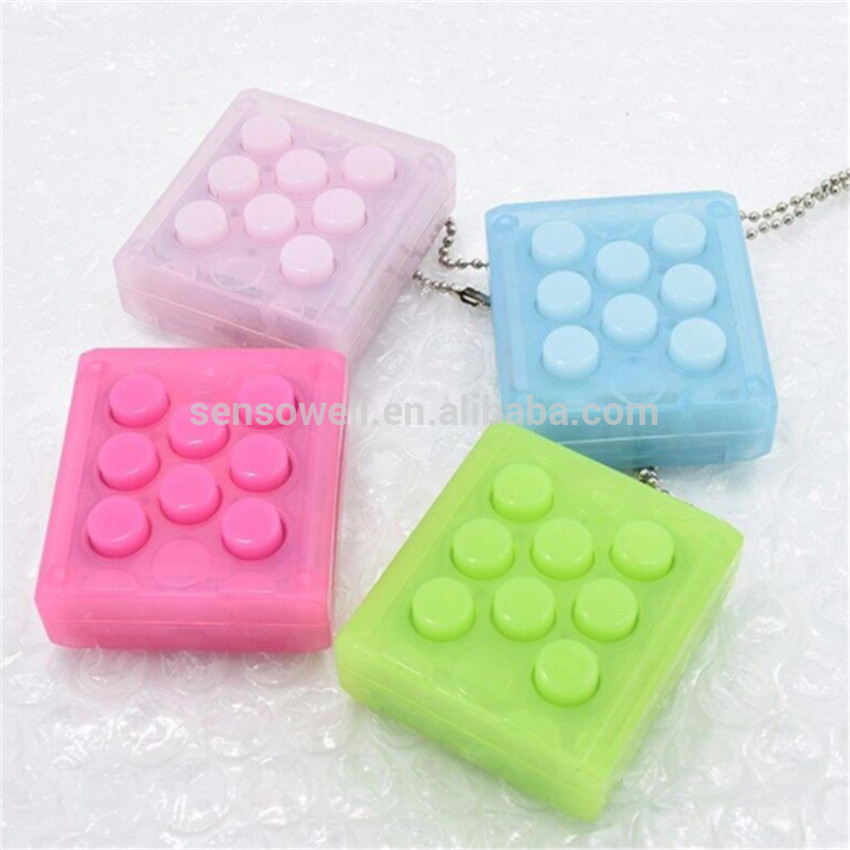 Wholesale Kids 4 Colors Endless Pop Pop Bubble Wrap Key Chain Relieve Stress Sounding Squeeze Toys