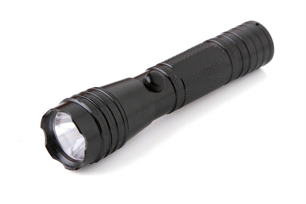 Baton flashlight aluminum led military torch made in china