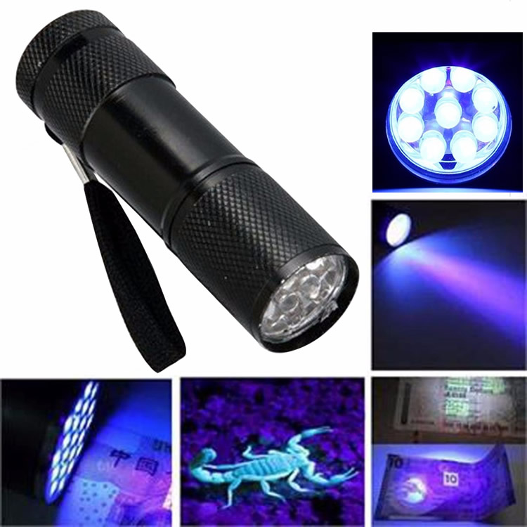 New design UV money detector flashlight 3*AAA battery flashlight