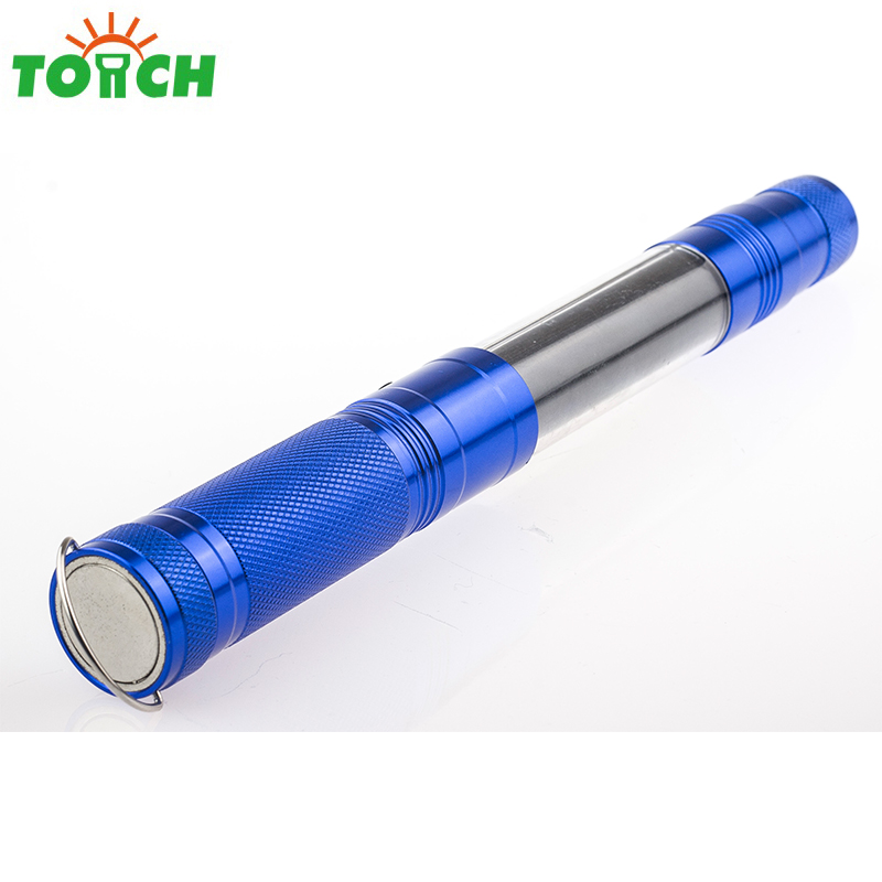 Aluminium Multifunction telescopic work light with red light