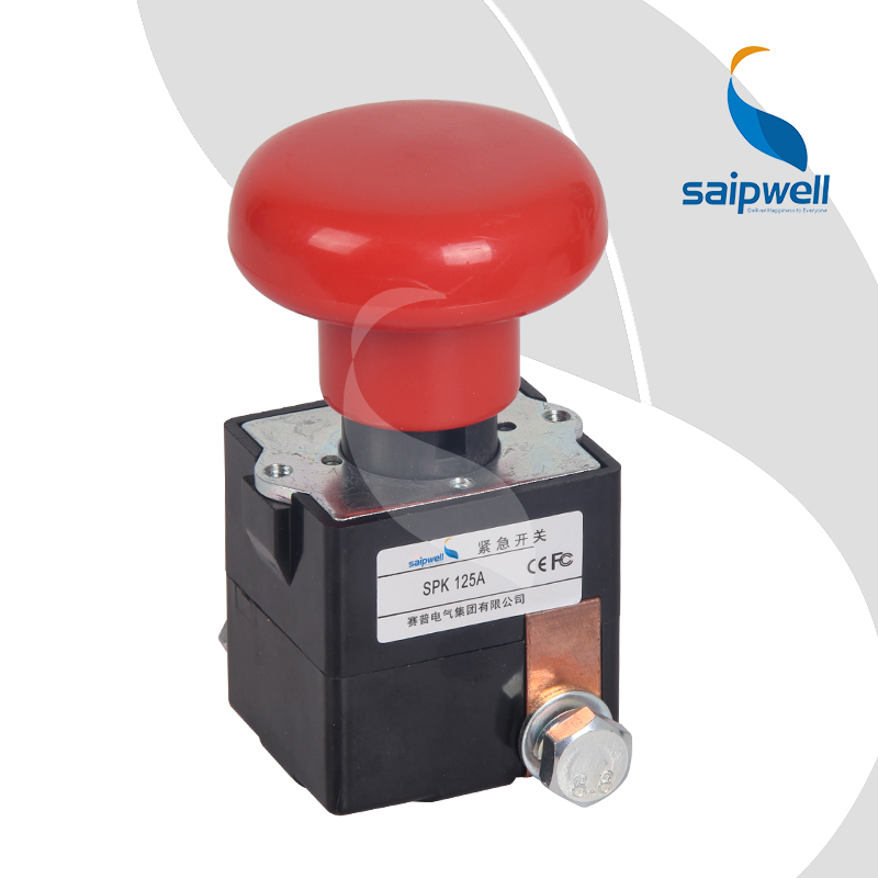 SAIPWELL High Quality Emergency Power Off Switch 125A/80V DC Contactor for Wholesale