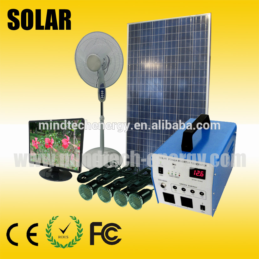 250w portable solar electric power generator