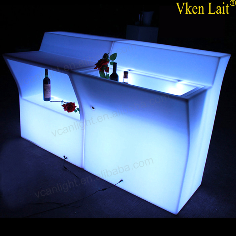 RGBW 16 colors waterproof juice bar counter for sale for nightclub