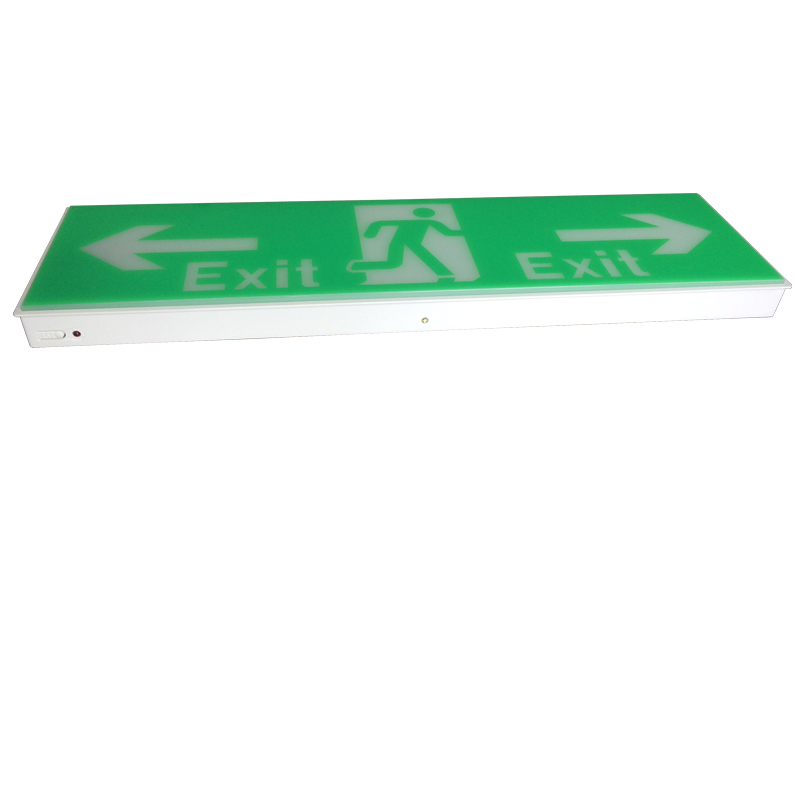 Exit Sign Lamp with Green Sign Panel