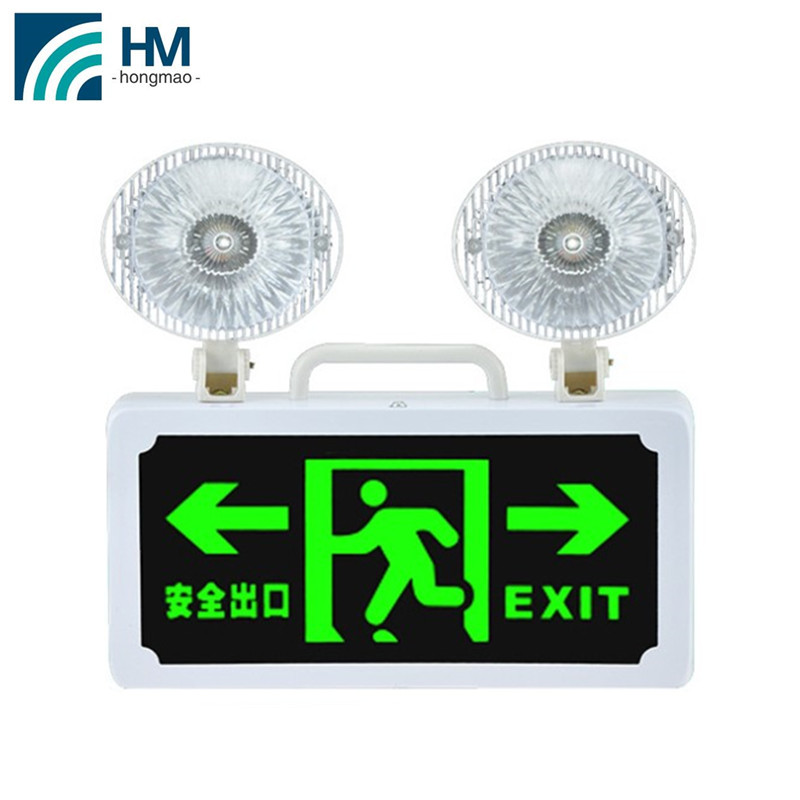 Industrial Rechargeable Ceiling Mounted 3w Arrow Down Exit Sign 3.6V Led Emergency Light