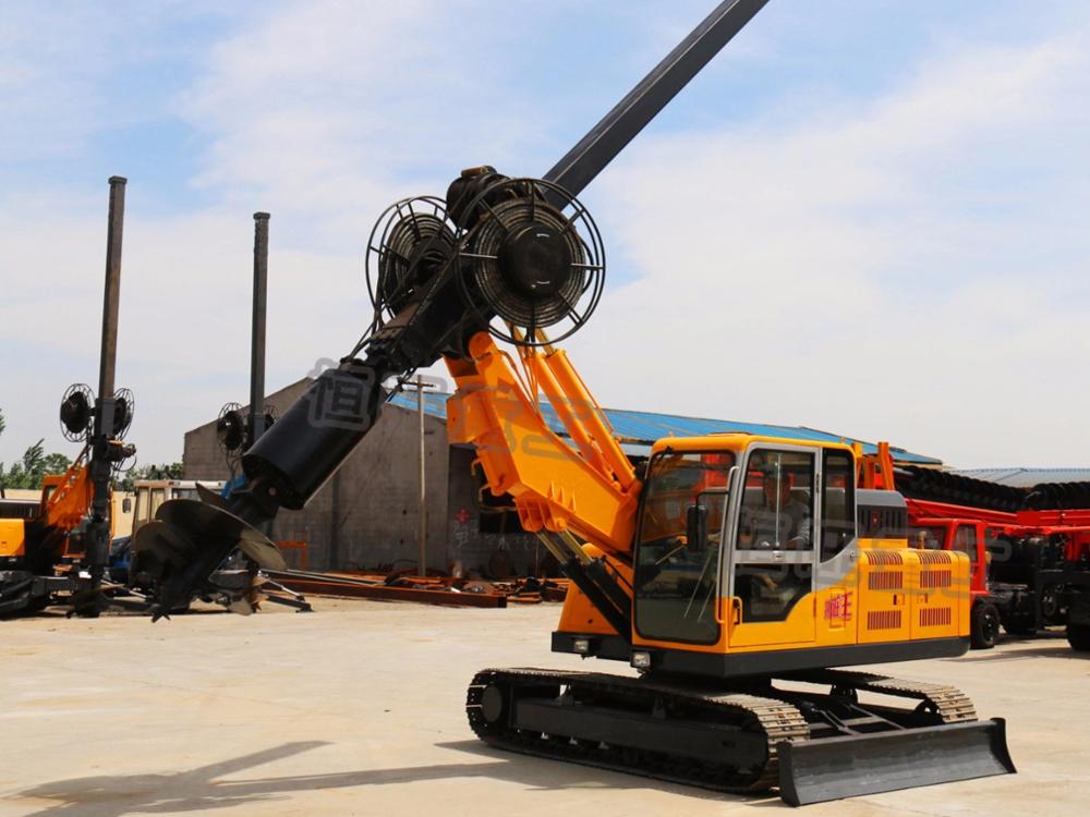 Construction hydraulic power crawler rotary pile drilling rig