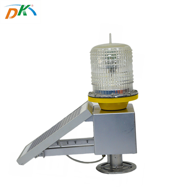 DK LED Communnications Towers Aircraft Warning Flashing Light With Solar Panel