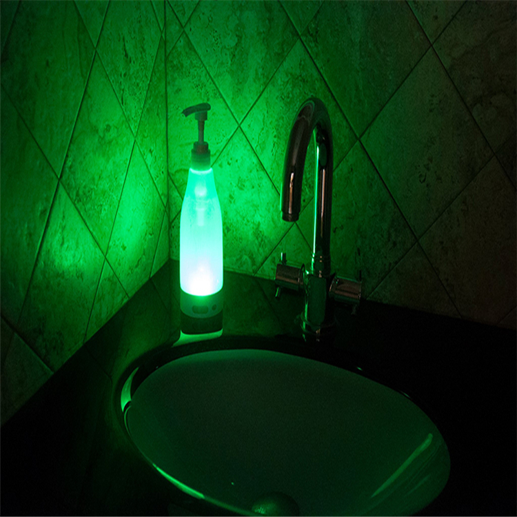 New Arrival LED Colorful Glowing Liquid Soap Bottle Hand Dispenser Night Light Sensor Soap Dispenser