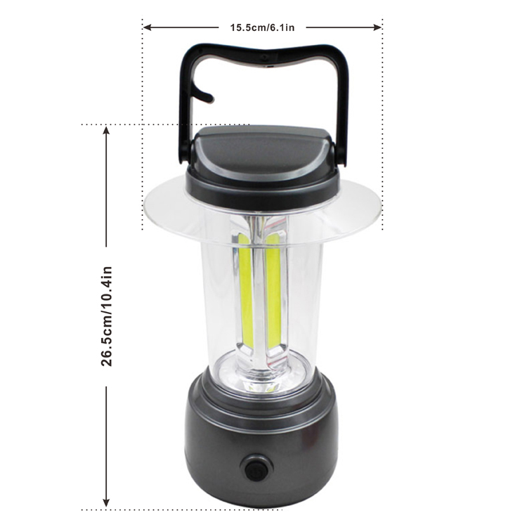 Factory Wholesale ABS Material Black Camping Lantern Led Light