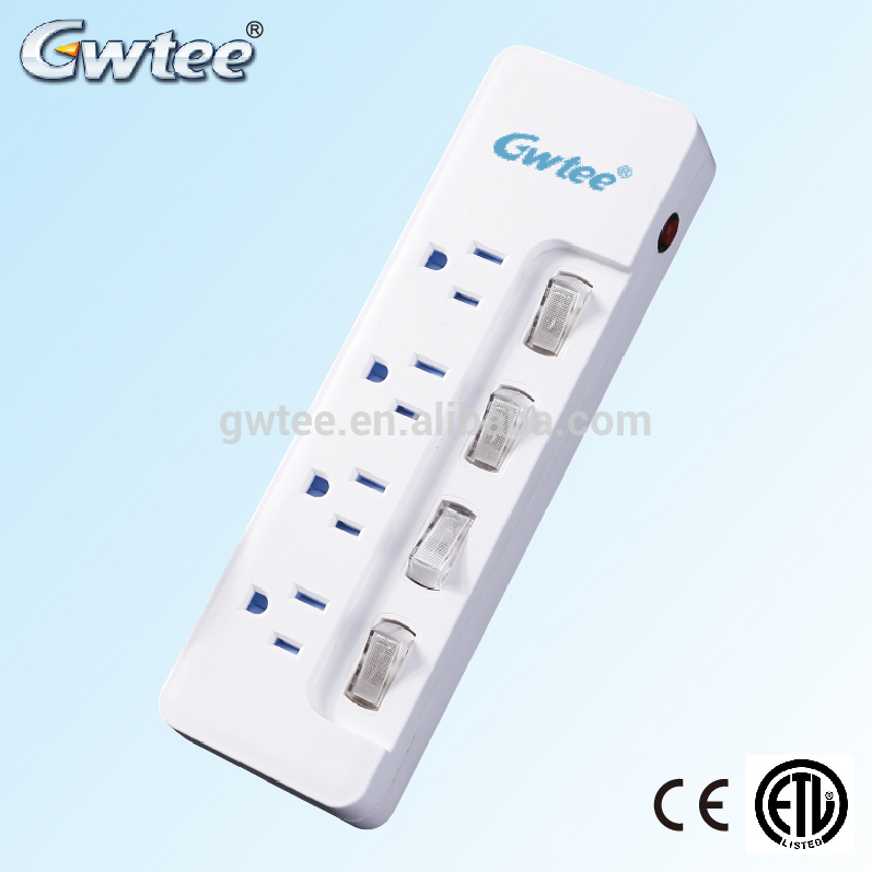 Best selling products 2018 15A 125V 1875w RA-6206 box type surge protector