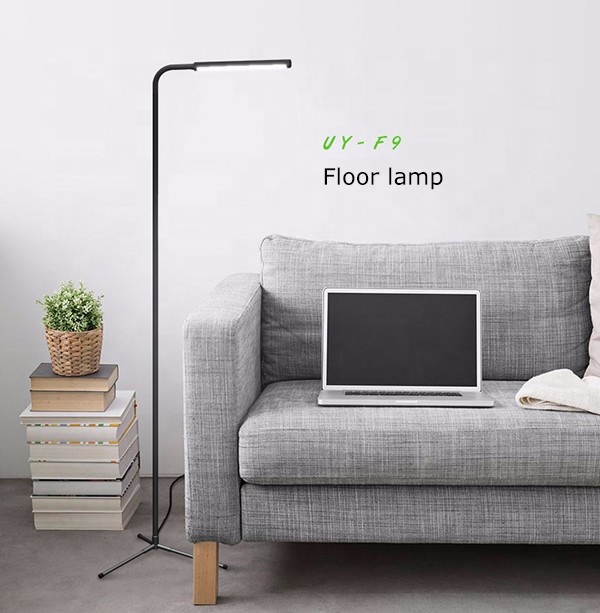 UYLED UY-F9 Shenzhen Remote Control Touch Sensor Switch Flexible Head Adjustable Modern Led Floor Lamp For Home