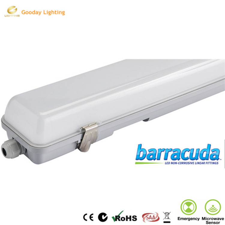 Dimmable motion sensor batten led 2ft 4ft 5ft tri-proof self test NCF luminaires