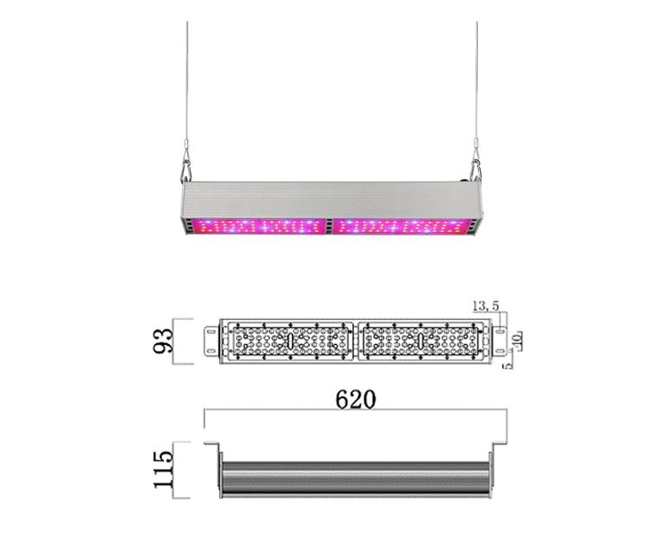 2019 new product 250W led linear grow light with full spectrum grow light IR UV