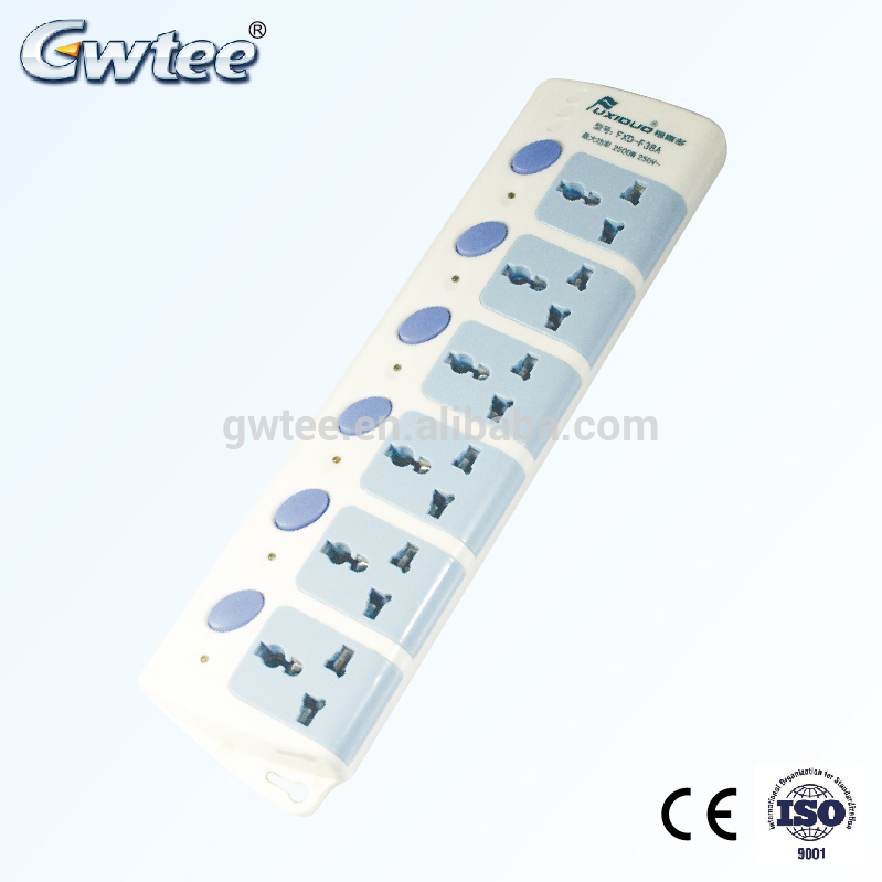 6 way Australia industrial extension socket FXD-F38A