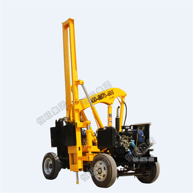 Hydraulic Type Highway Guardrail Pile Driver With YC230 Hydraulic Hammer