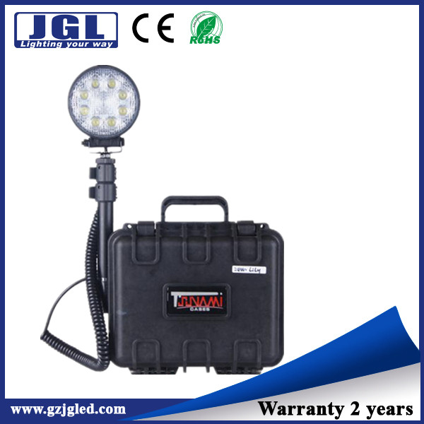 cree 24w portable led scene lighting, remote control search light, fire fighting emergency light
