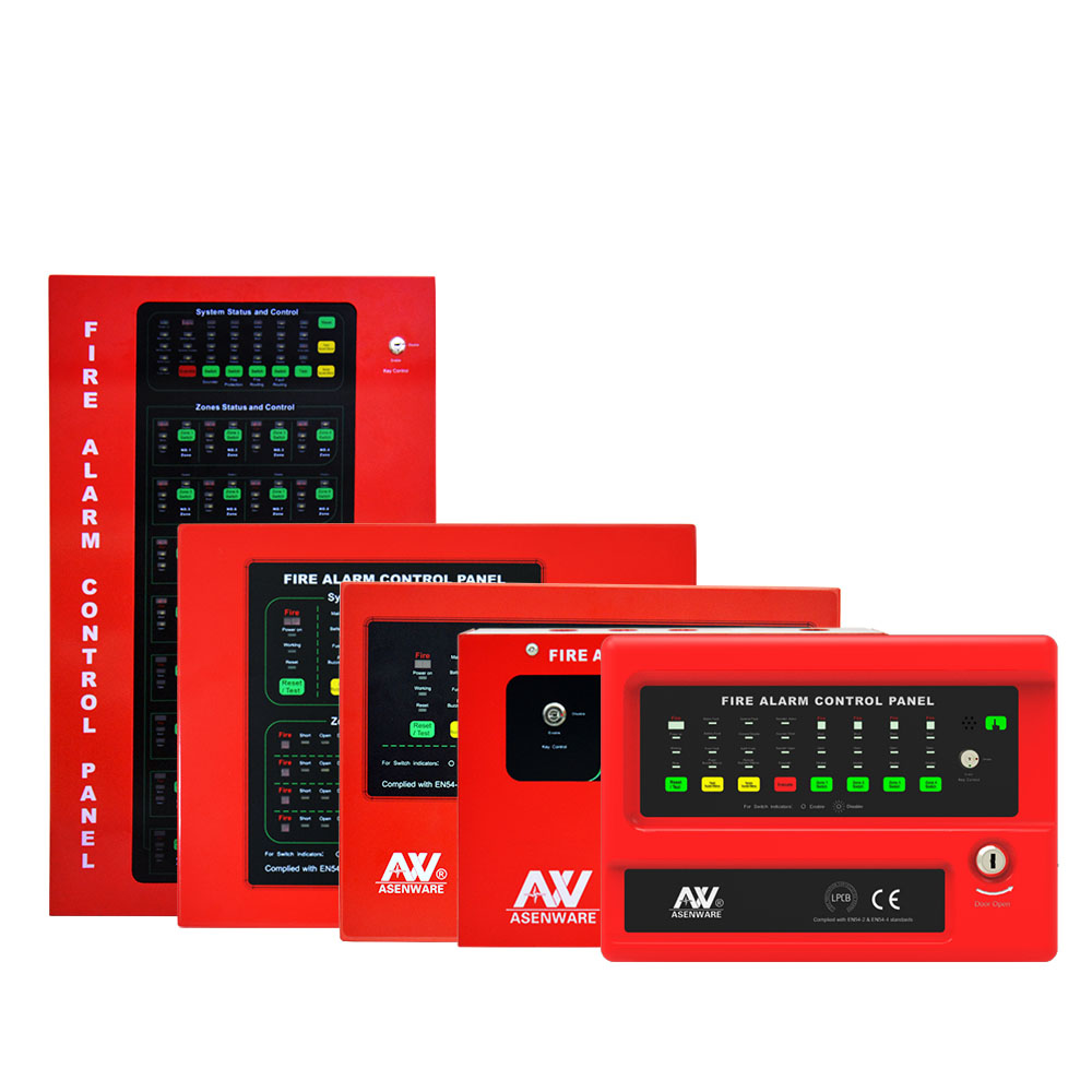 High-performance 8 Zone Conventional Fire Alarm System Control Panels