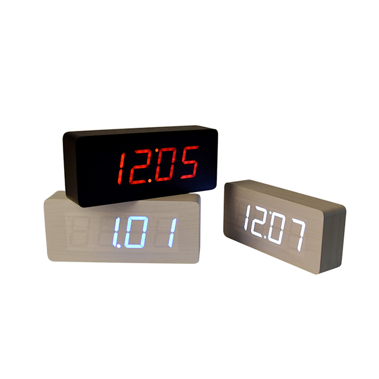 Desktop Reloj Digital Factory Price LED Digital Desk Clock With Temperature Display