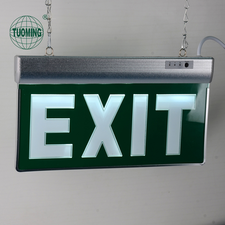 double sides led carve pictogram acrylic emergency exit signs with lights acrylic signage design