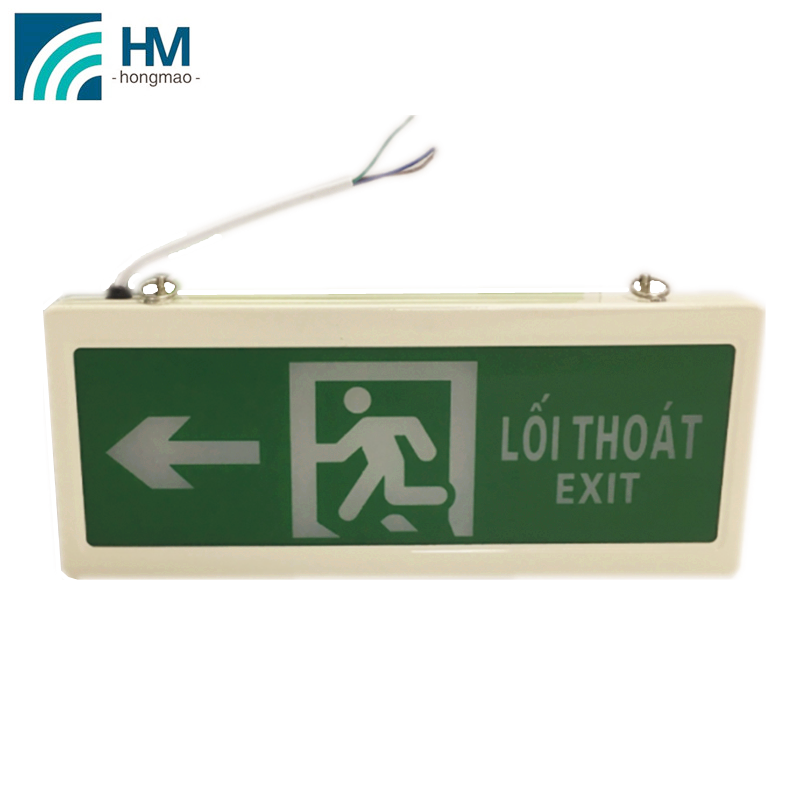 hanging or wall mounted fire safety led emergency exit lamp