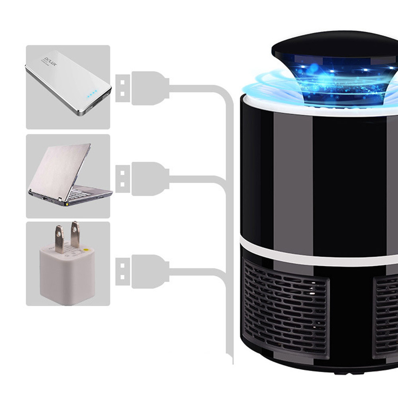 High Quality Mosquito Killer USB Electric Mosquito Killer Lamp Photo Catalysis Mute Home LED  Insect Trap