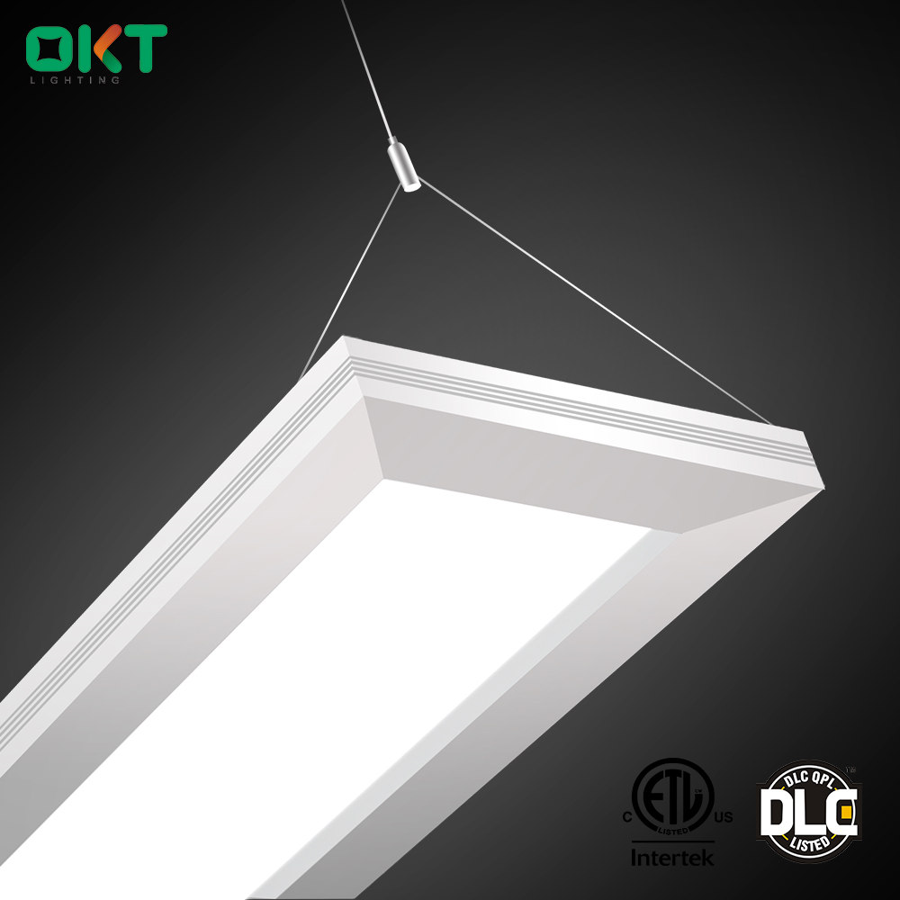 office lighting 1x4ft linear panel light up/down transparent guide plate