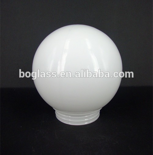 Bulk hand blown white glass globe lamp shade