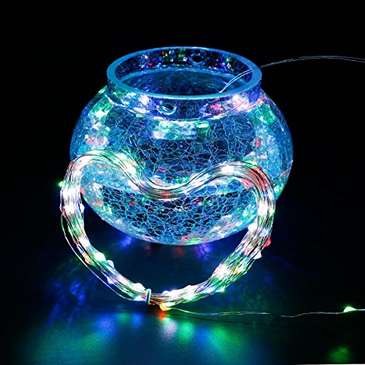 String Lights Copper Wire USB Power 10M 100LEDs Starry LED String Lights Silver for Christmas Wedding lights