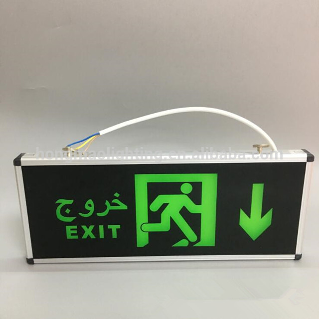 Glass reflector and aluminum base led toilet emergency light