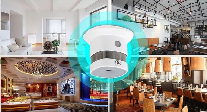 Fire alarm stand alone photoelectric smoke detector for alarm system SR808