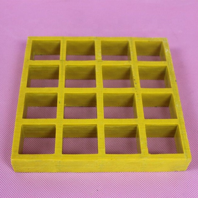 38mm mesh size 38mm height fire resistant frp grating reinforced plastic walkway molded fiberglass grating