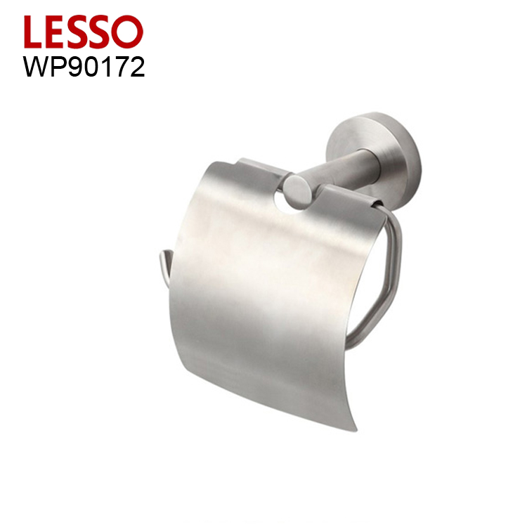 LESSO WP90172 chromed polished chrome stainless steel wall mounted suction toilet tissue holder