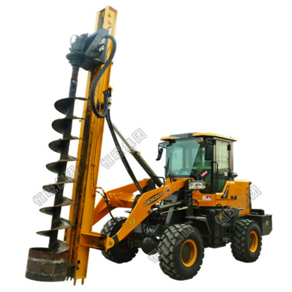 Excavator hydraulic attachments pile driver