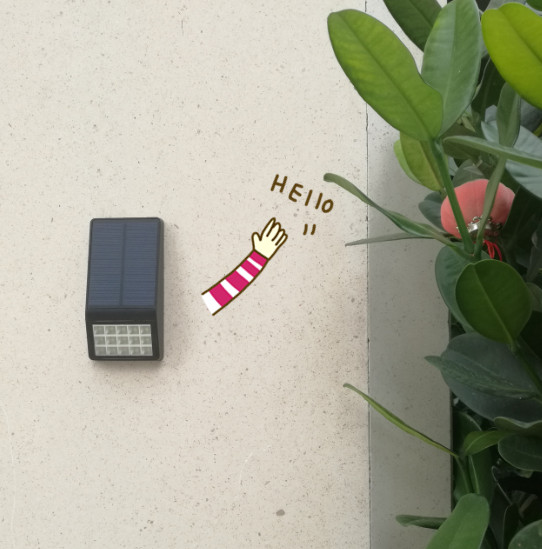 MTOSL815 solar led wall light sensor