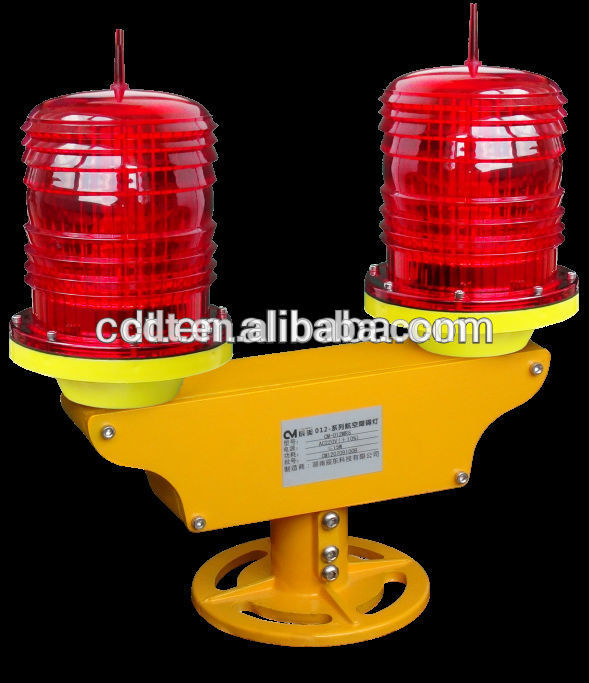 Twin head of medium intensity red color 10W flash LED Aviation Obstruction light item CM-012MRS