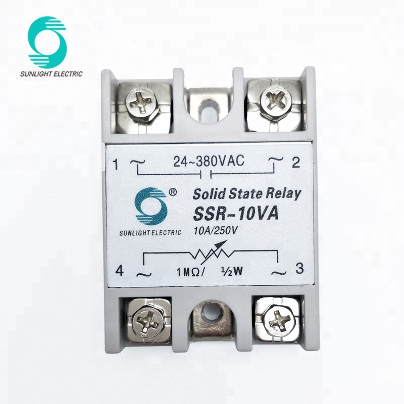 SSR-10VA 10A 1M 1/2W input 24-380VA output voltage regulator ssr solid state relay